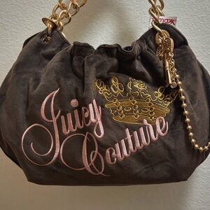 Juicy Couture the key to juicy four poster brown shoulder bag